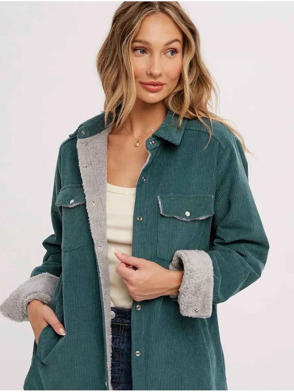 Women’s Corduroy and Sherpa Jacket